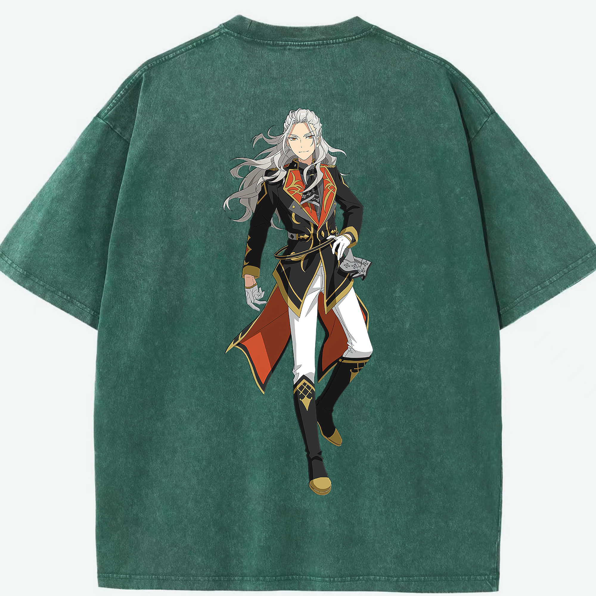（画像用） あんさんぶるスターズ! Ensemble Stars 綿100% ヴィンテージ風 半袖Tシャツ（背面プリント）